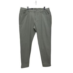 Lululemon ABC Pant Slim Fit Pants Warpstreme Olive Green Size 38 New LM5AQSS‎